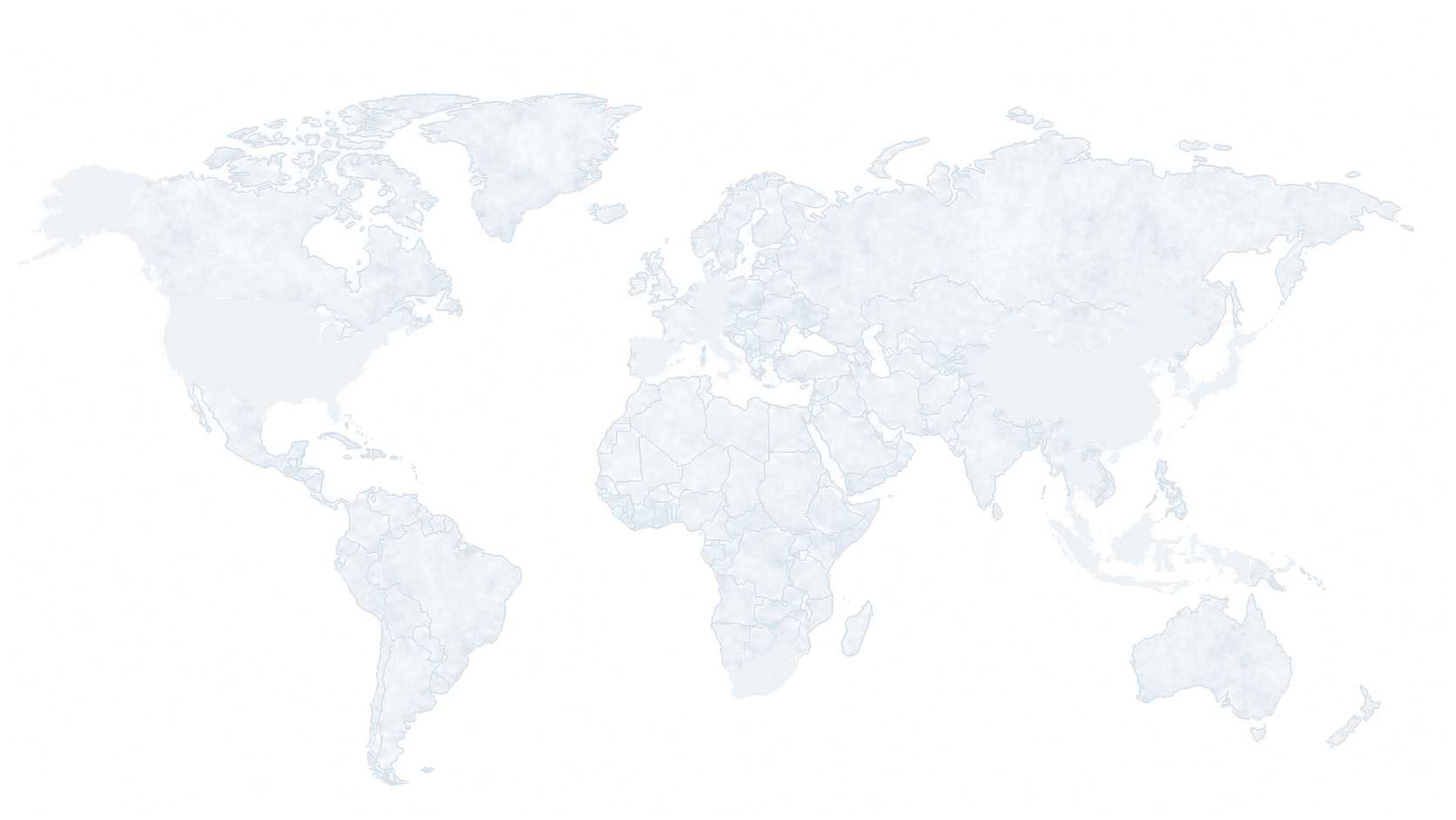 Interactive world map showing selected customer markets in three annual-revenue tiers.